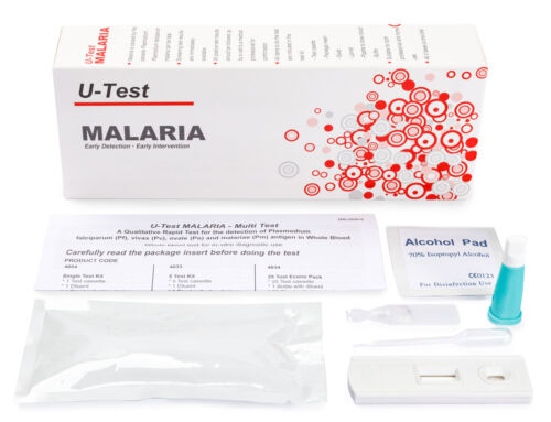 Screen for malaria with a rapid diagnostic screening test